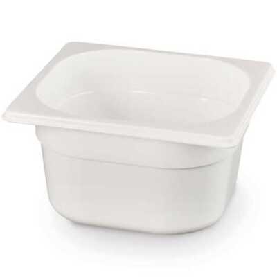 Recipiente Gastronorm 1/6, GN 1/6, 2,4L, Branco, 176x162x(H)150mm