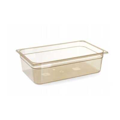 Recipiente GN 1/1, resistente a altas temperaturas, GN 1/1, 9L, Transparente, 530x325x(H)65mm