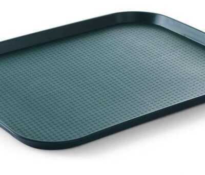 Tabuleiros para fast food grandes, Verde, 350x450x(H)20mm