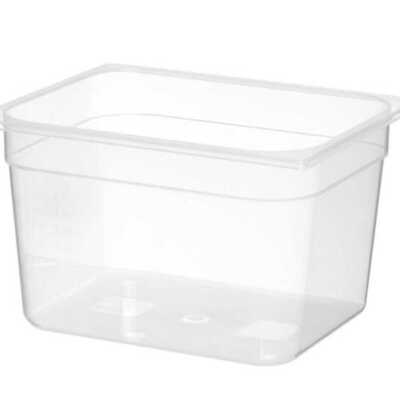 Recipiente Gastronorm 1/2, GN 1/2, 6,5L, Transparente, 325x265x(H)100mm