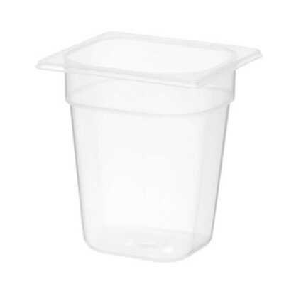 Recipiente Gastronorm 1/6, GN 1/6, 1,6L, Transparente, 176x162x(H)100mm