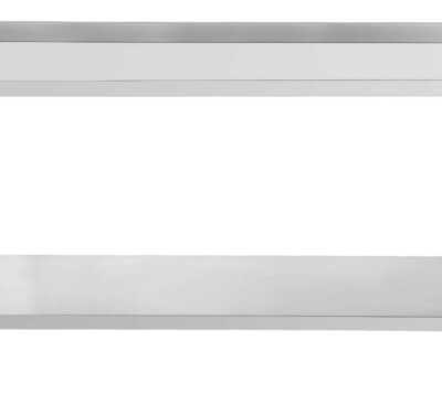 Mesa de trabalho em aço inoxidável 700 com tampo e prateleira 800 mm