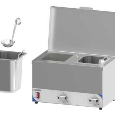 Banho-maria para molhos compacto 2 cubas