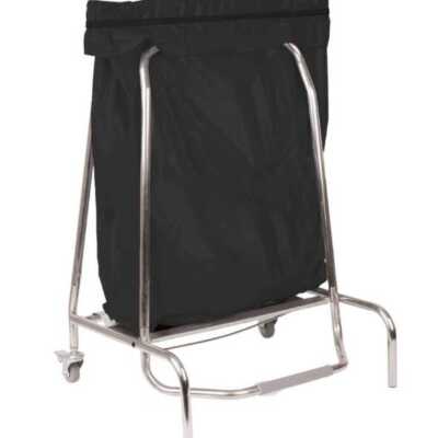 Suporte para saco do lixo em aço inoxidável 80 L