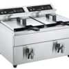 O modelo TF-82-D-I é uma fritadeira de indução dupla com controlo independente