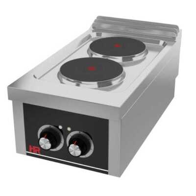 Fogão eléctrico de bancada 2 placas CE2P750S -Hotelequip.pt