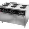 Fogão eléctrico elétrico 6 placas + forno CE6P750H -Hotelequip.pt