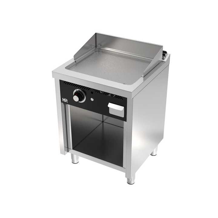Fry-Top a gás móvel aço rectificado 8 Fry-Top a gás móvel aço rectificado 8