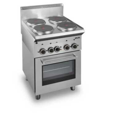 Fogão eléctrico 4 placas + forno Eléctrico E4F65P