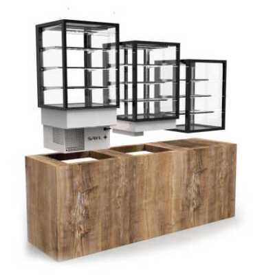 Vitrine aquecida DP-60-80C