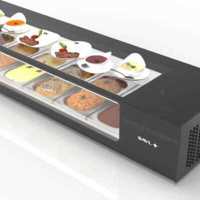 Vitrine refrigerada de bancada VTLG8P