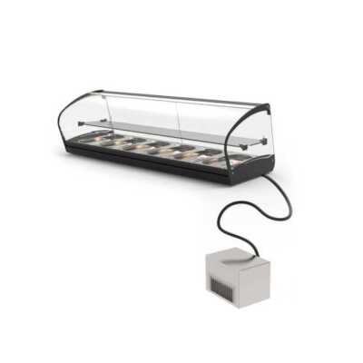 Vitrine refrigerada de bancada com grupo remoto V24GRP
