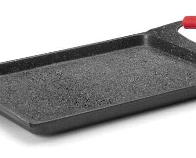 Prensa Grill Retangular Lisa Black Eco-Pedra