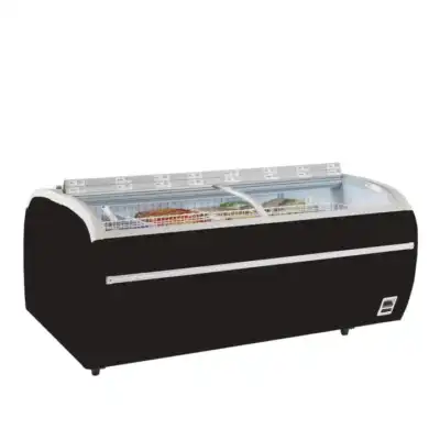 Ilha de supermercado cor preta  TWIN 220B-F