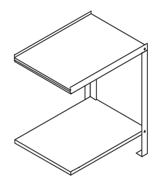 Mesa de Apoio para Máquinas de Lavar Loiça 650x510x820h