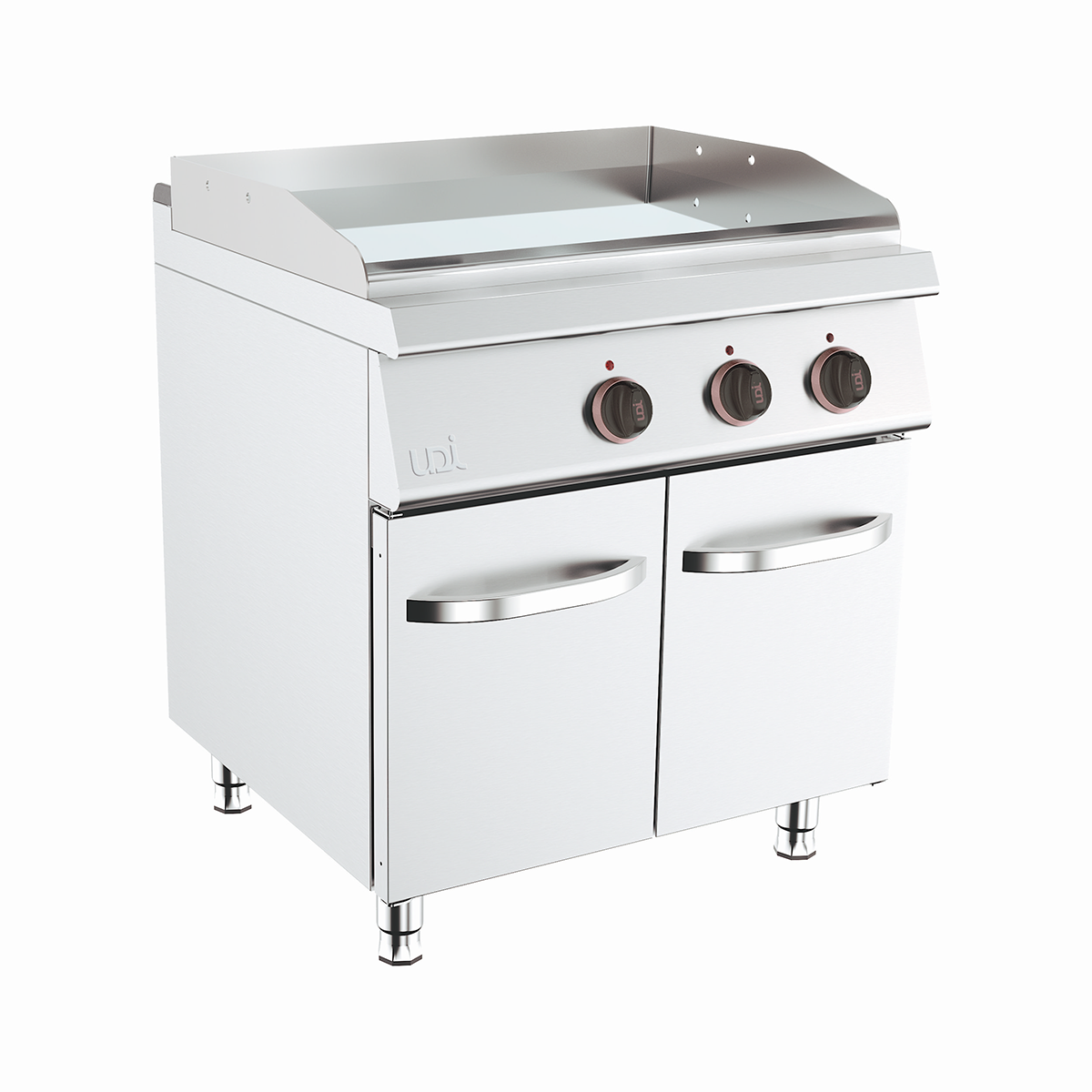 Fry-top Elétrico Duplo Liso Cromoduro Linha 700 c/ Armário