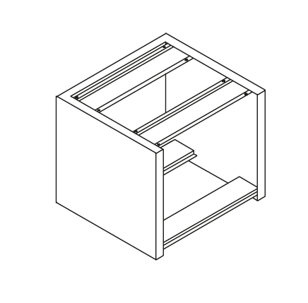 Suporte Inox 500mm para Máquina de Lavar Loiça Industrial DS50