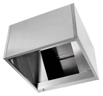 Hotte Mural Inox para Cozinhas Profissionais 2000x1000x600 mm