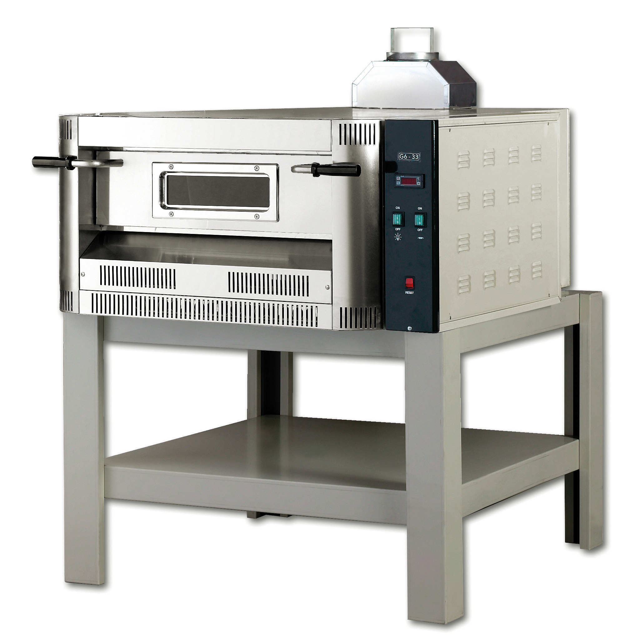 Forno a Gás Profissional para Pizza 4 x Ø330mm / 1 x Ø450mm