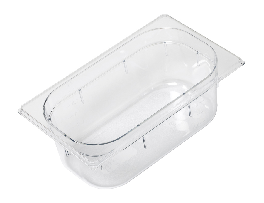Tabuleiro Gastronorm 1/4 Policarbonato - 150mm Altura