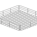Cesto Inox para Máquina de Loiça Industrial 550x665x75mm