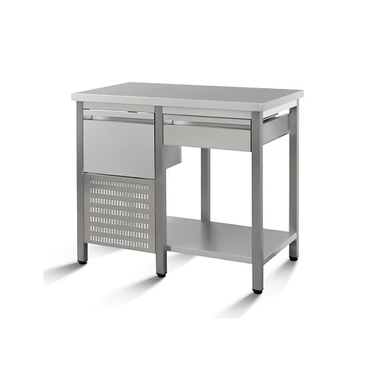 Móvel Cafeteiro Inox com Tulha à Esquerda 1000mm