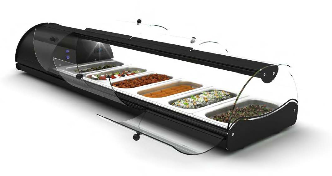 Vitrine Refrigerada Self-Service 6 GN 1/3 – 1438mm