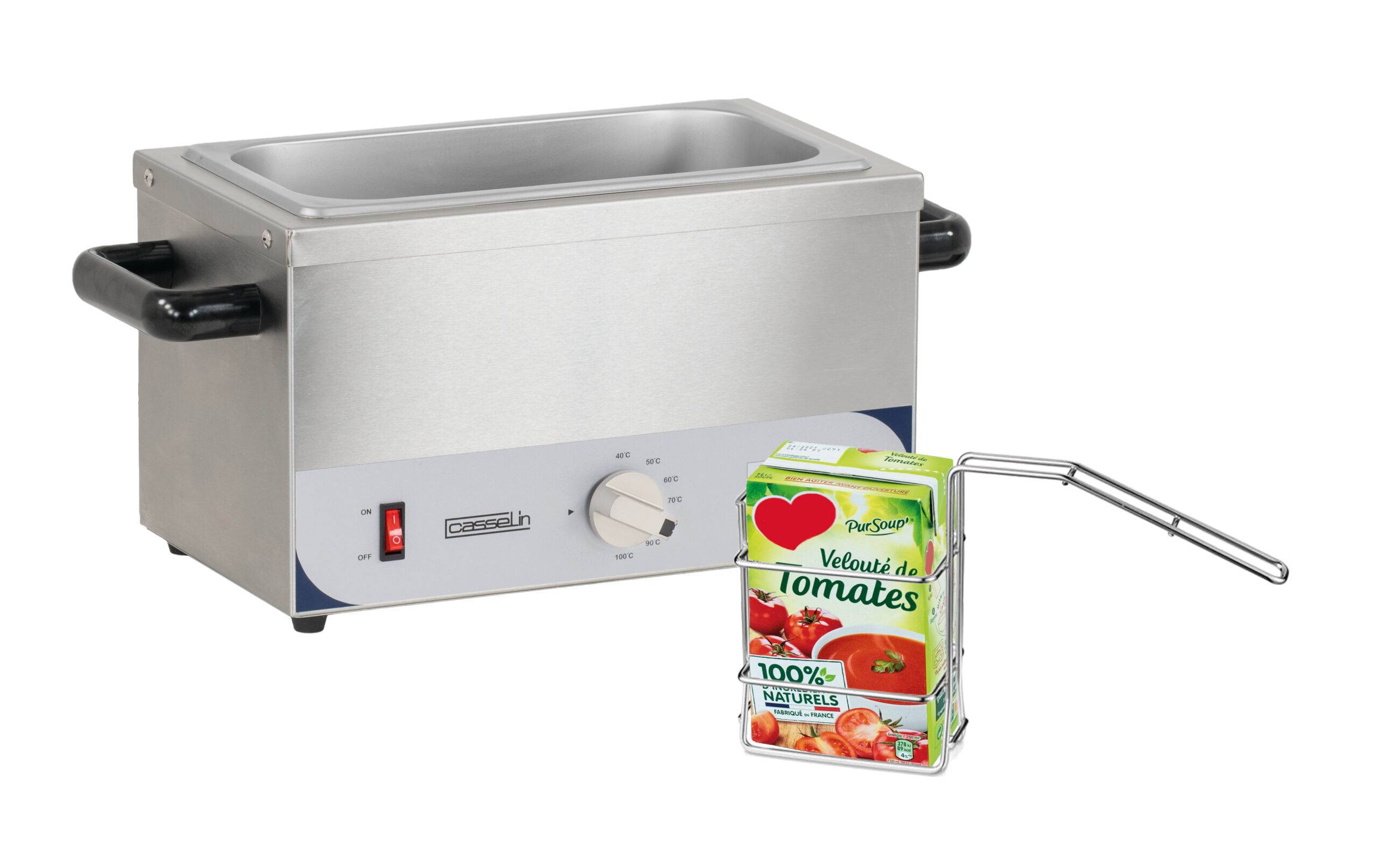 Aquecedor de Leite Profissional com 3 Cestos GN 1/3-150