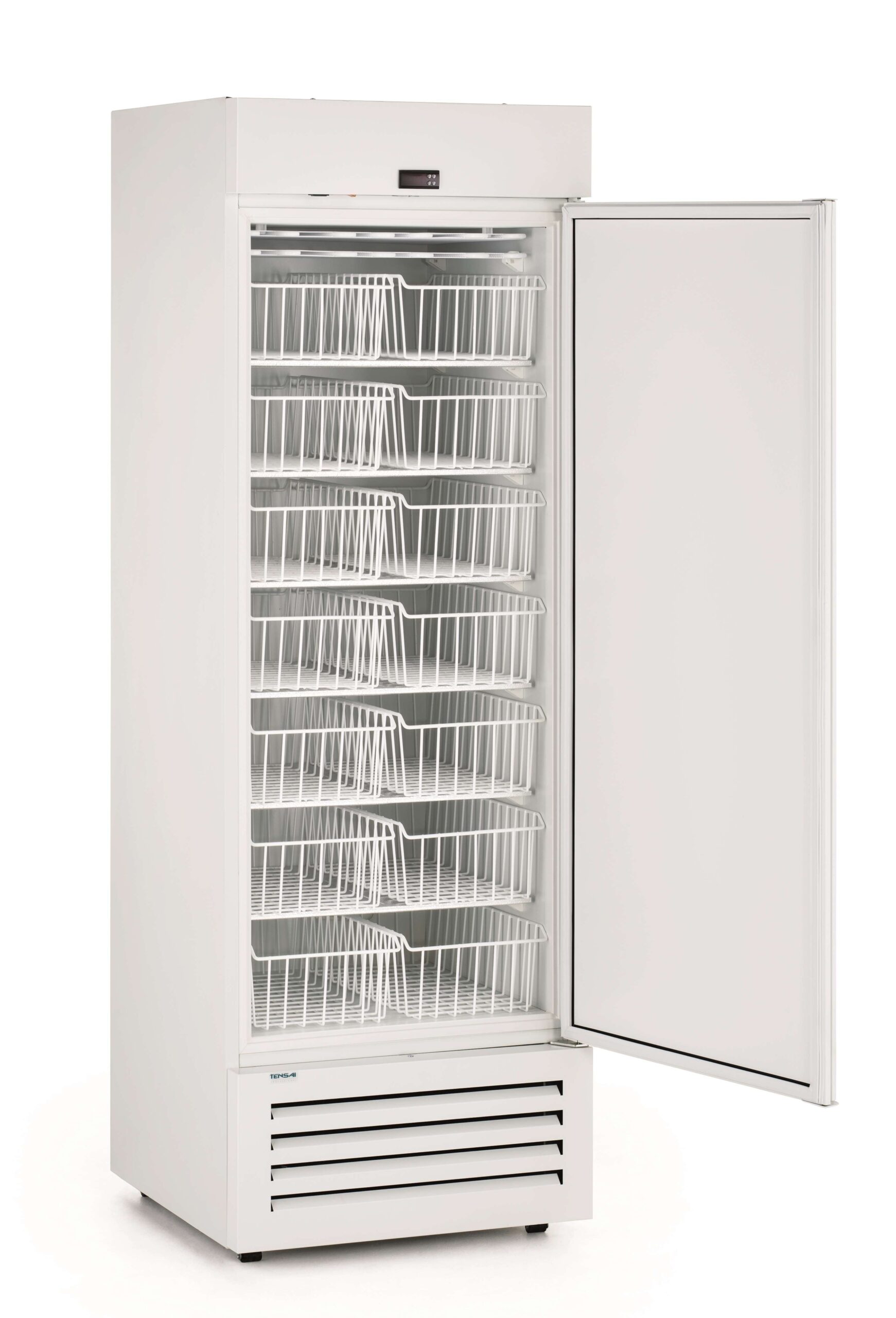 Congelador Vertical Industrial 450L Prateado 695x735x2000mm