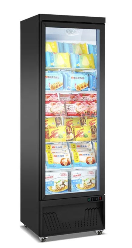 Armário Congelador Vertical Profissional 600L Porta Vidro Aquecida