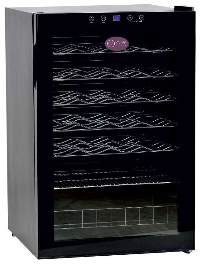 Armário Vitrine para Vinhos 40 Garrafas c/ Porta de Vidro