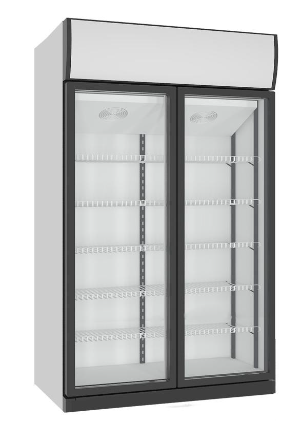 Armário Expositor Refrigerado 850L Duas Portas de Vidro