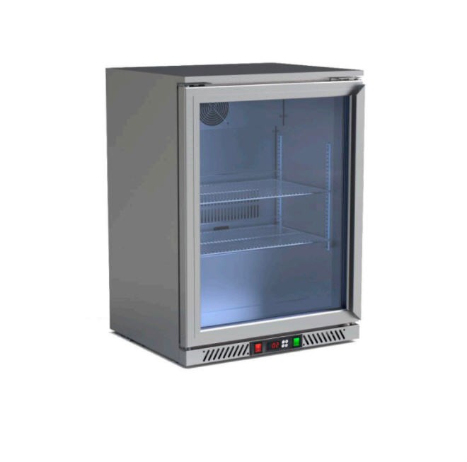 Armário Refrigerado Sob Bancada 120L Porta de Vidro