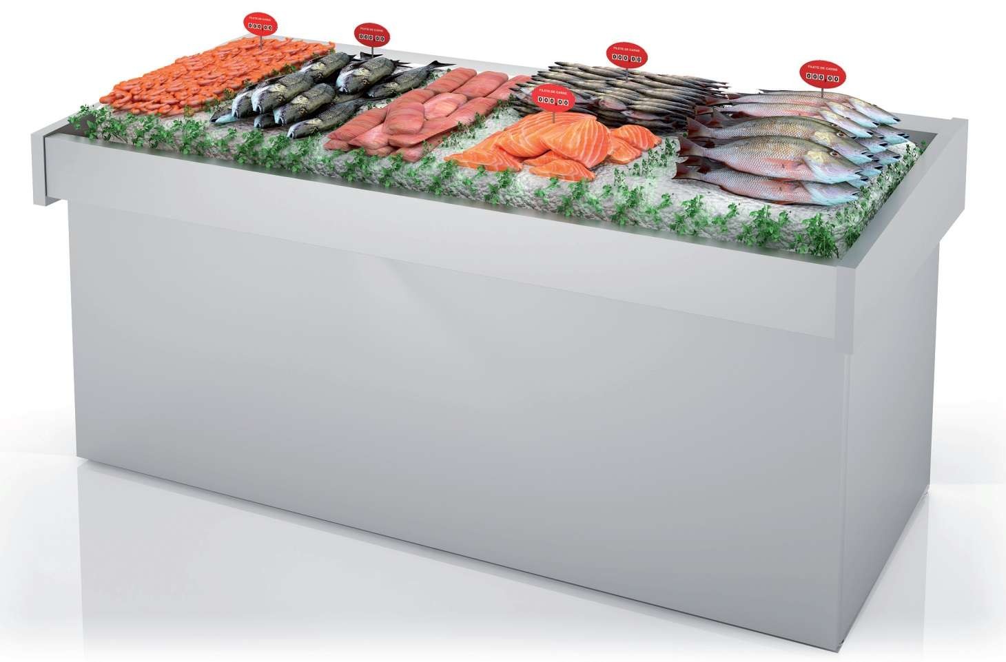 Vitrine Neutra para Peixe 1700x950x990mm
