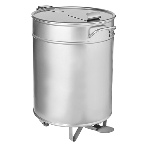 Balde de Detritos Inox com Pedal 50L