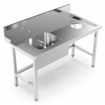 Bancada Pré-lavagem com Cuba Esquerda 2000x780x850 mm