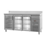 Bancada Refrigerada Bar 3 Portas Vidro 337L