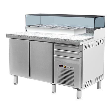 Bancada Refrigerada Pizzaria Granito 325L