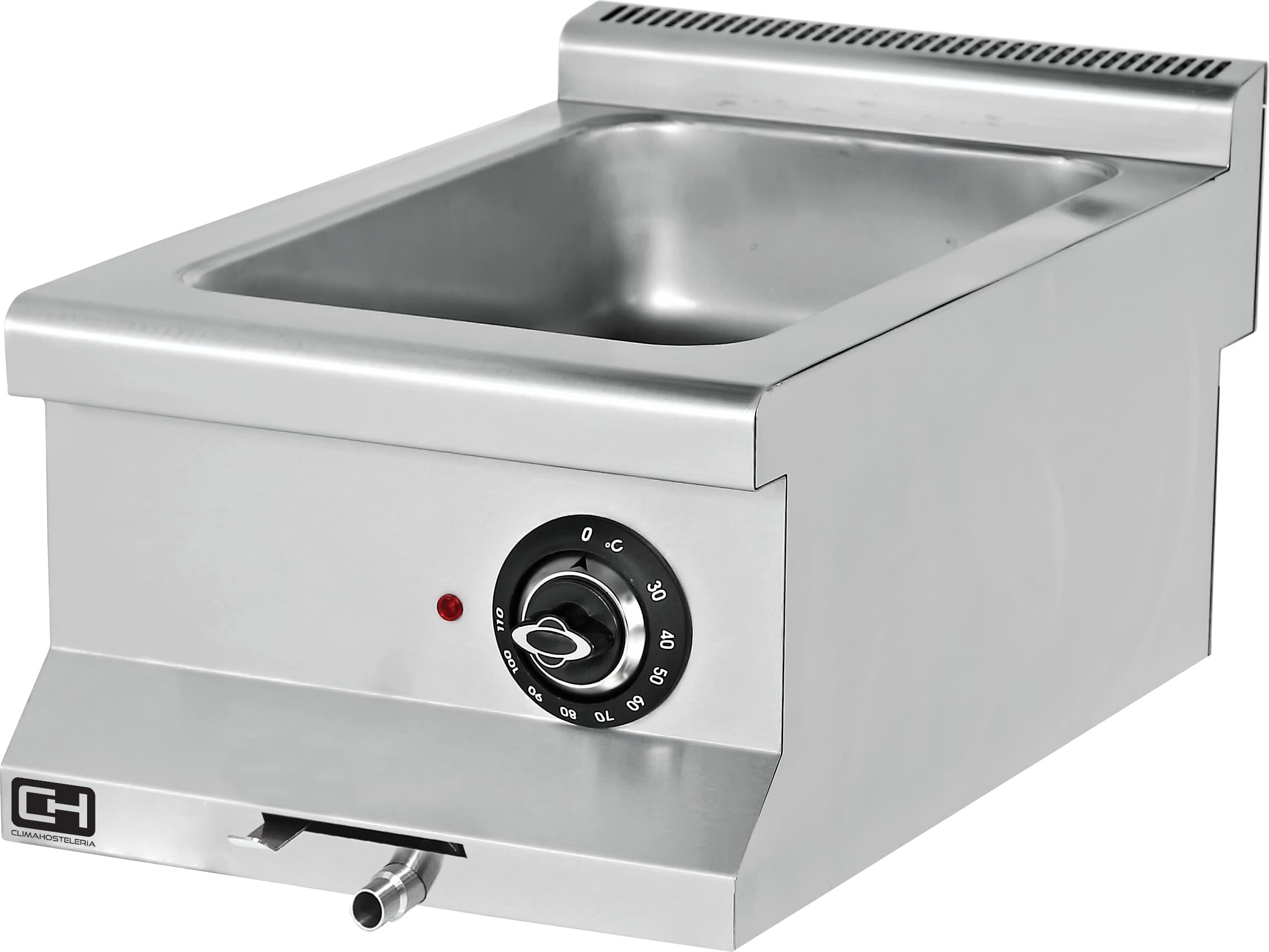 Banho-Maria Elétrico para GN 2/3 com Capacidade de 1,5 kW