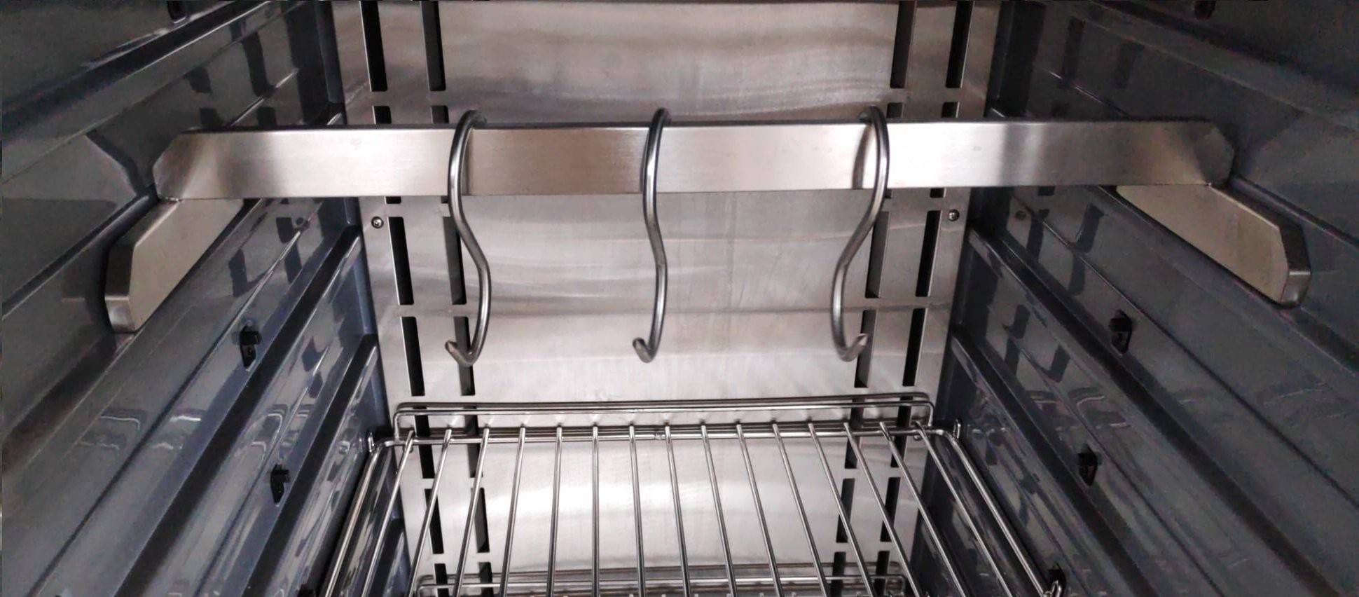Barra Inox para Talho com Ganchos MC1000