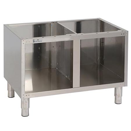 Móvel de Prateleiras Inox Aberto Linha 550/600, 800 mm