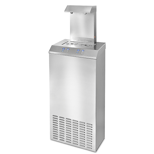 Bebedouro de Água Industrial Inox, 100 L/h, Duas Bicas