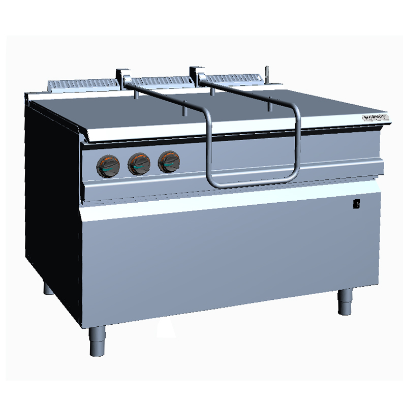Braseira Elétrica Inox 120L com Cuba Basculante - Profissional