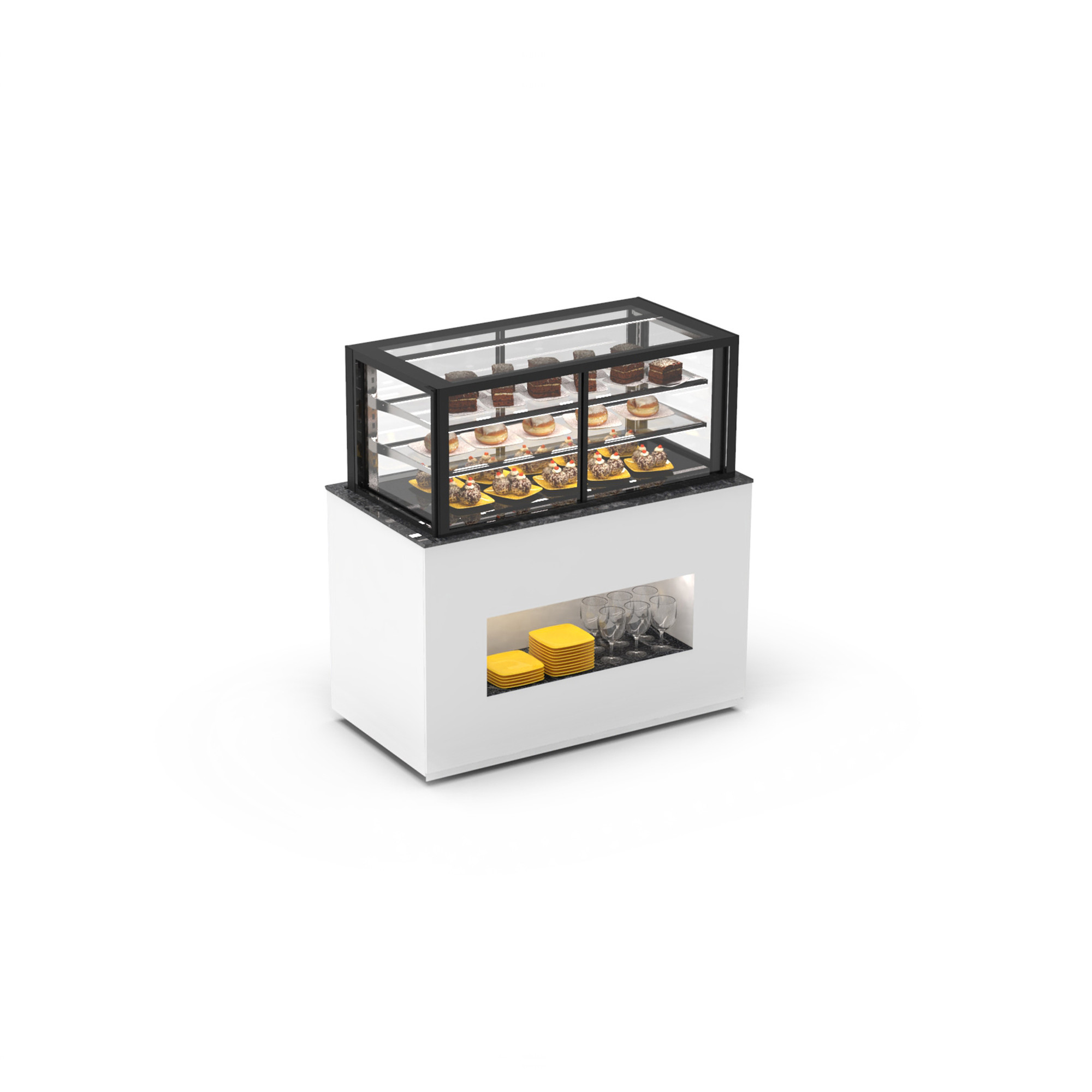 Bufete Neutro para Self-Service – Design Elegante