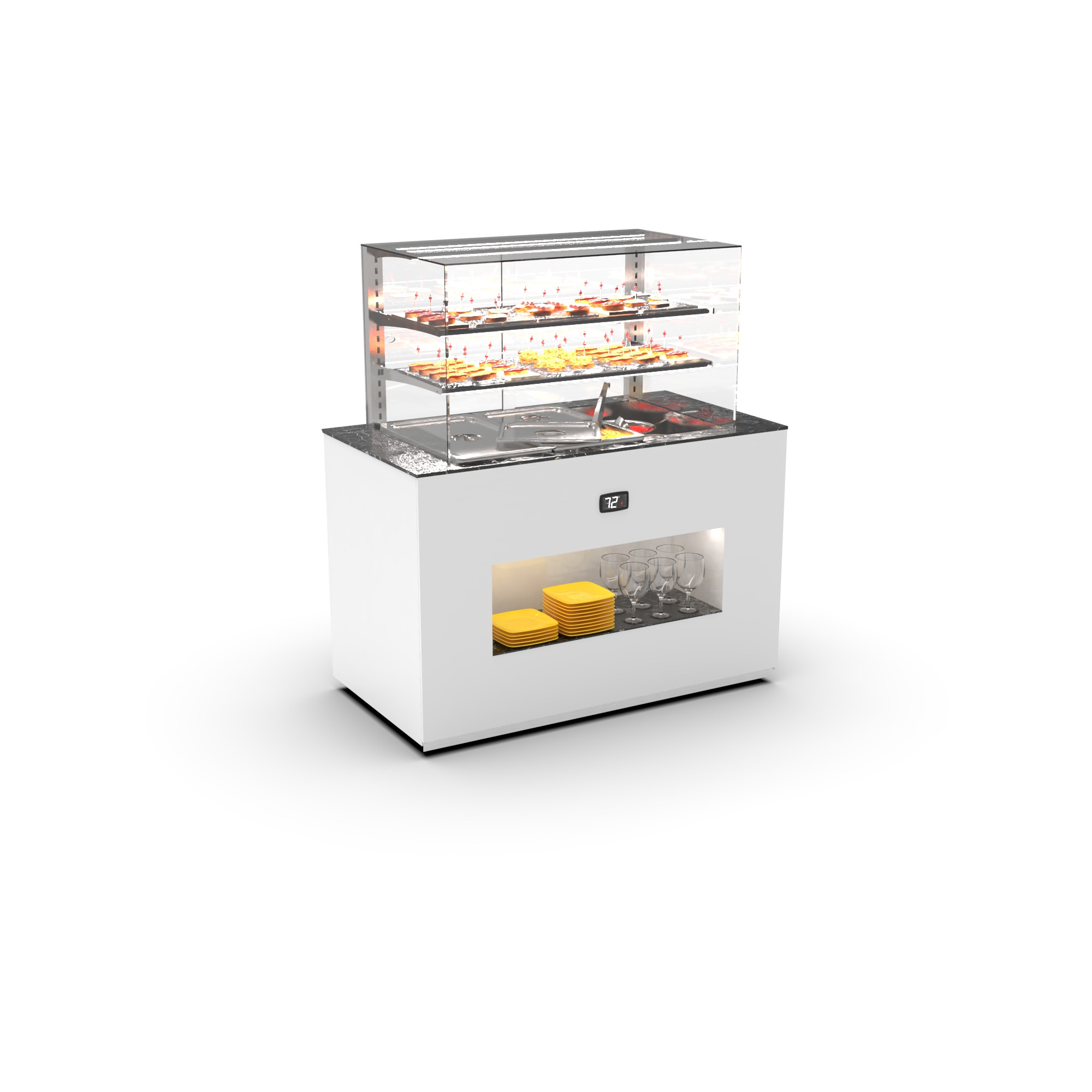 Bufete Refrigerado com Vitrine Integrada BUF150V
