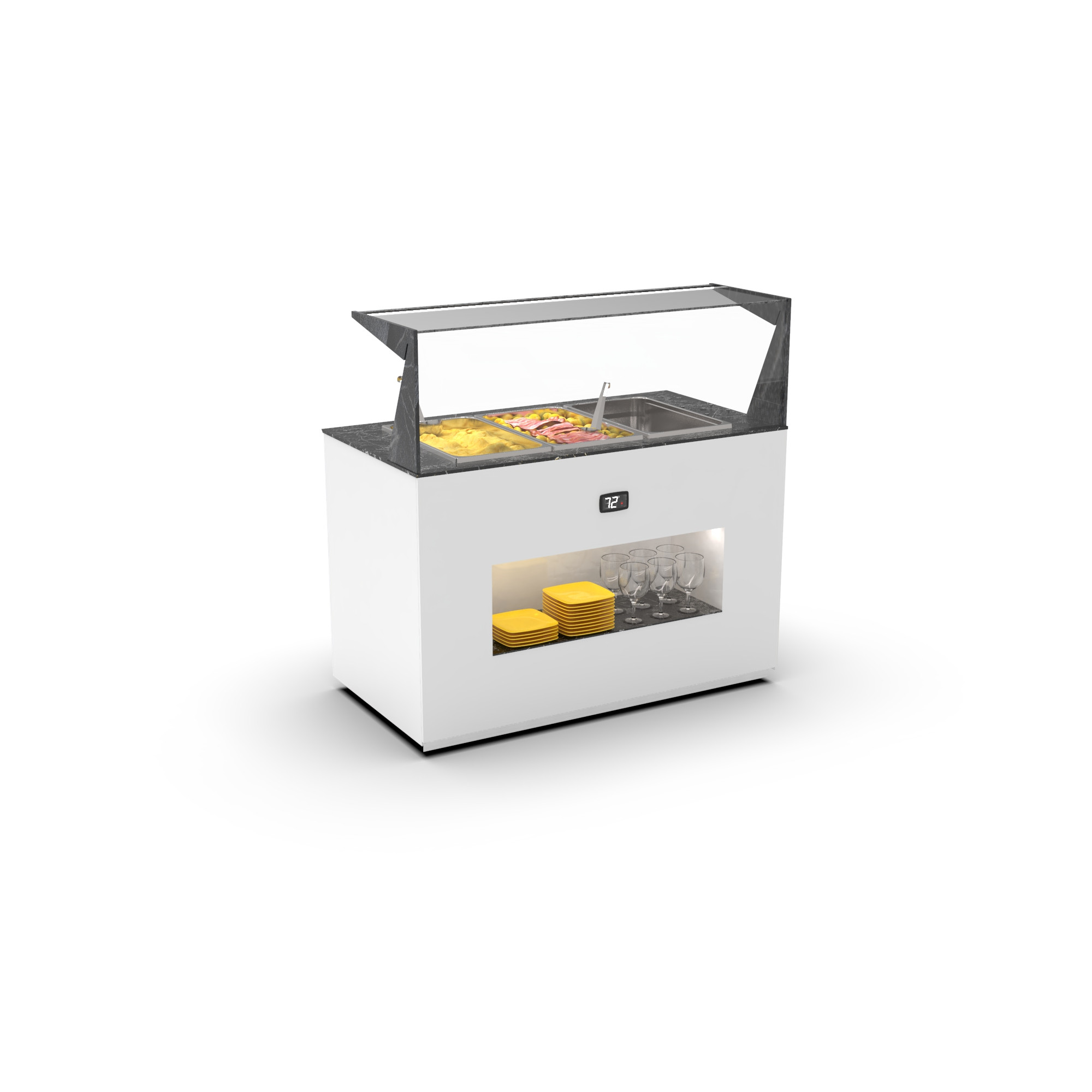 Buffet Aquecido Móvel 80°C BUB150E