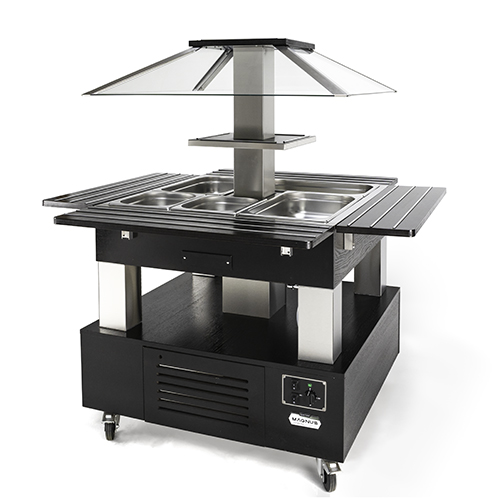 Buffet Central Banho-Maria 4x GN1/1 Temperatura 20-90°C