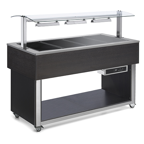 Buffet Vitrocerâmica Aquecido para 3x GN1/1