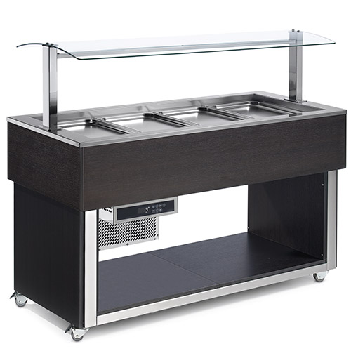 Buffet de Refrigeração Estática p/ 4x GN 1/1