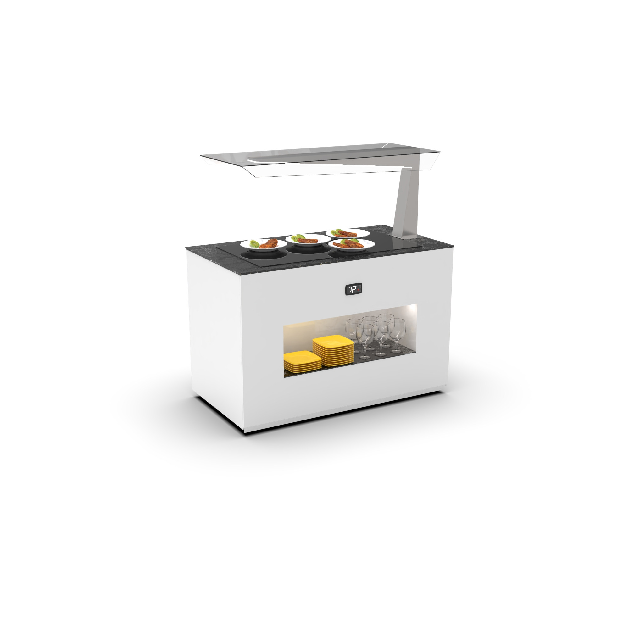 Módulo Buffet Quente Móvel 1220W